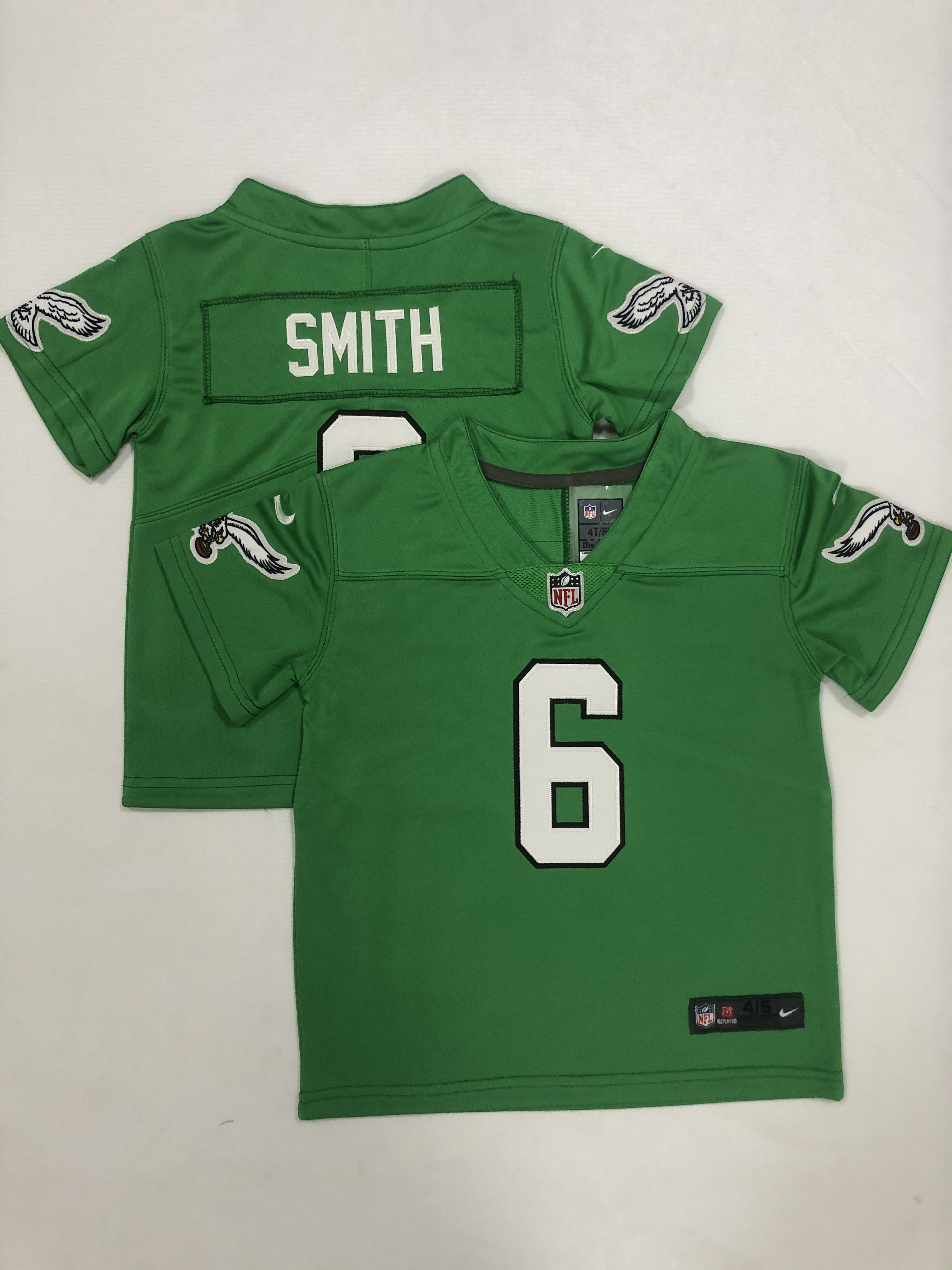 2023 Philadelphia Eagles 6 Smith Nike Kelly Green Alternate limited Toddler NFL Jersey